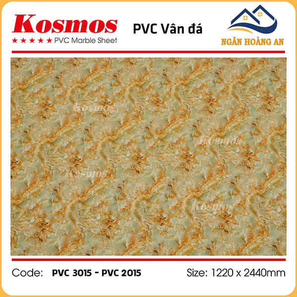 Ốp Tường PVC Giả Đá Kosmos PVC2015 Dày 2.8mm